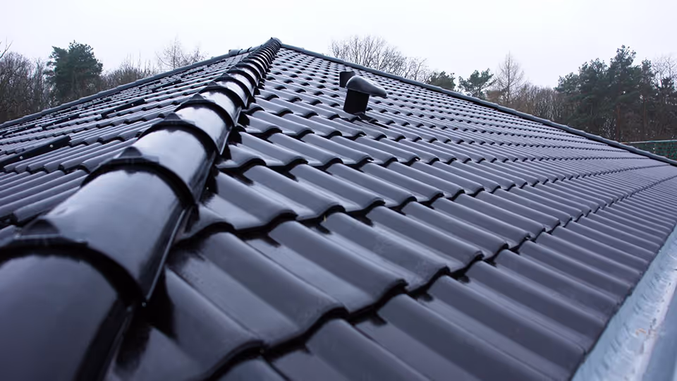 Dachdeckermeister Andre Hoff aus Rostock deckt ihr dach